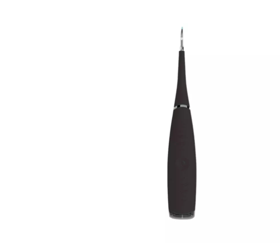 Ultrasonic tartar remover in white, pink, blue, and black colors for effective dental care at home