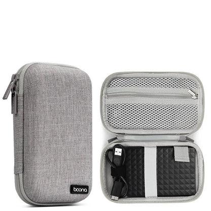 2.5-inch mobile hard disk protective Oxford cloth cover in grey and black colour options