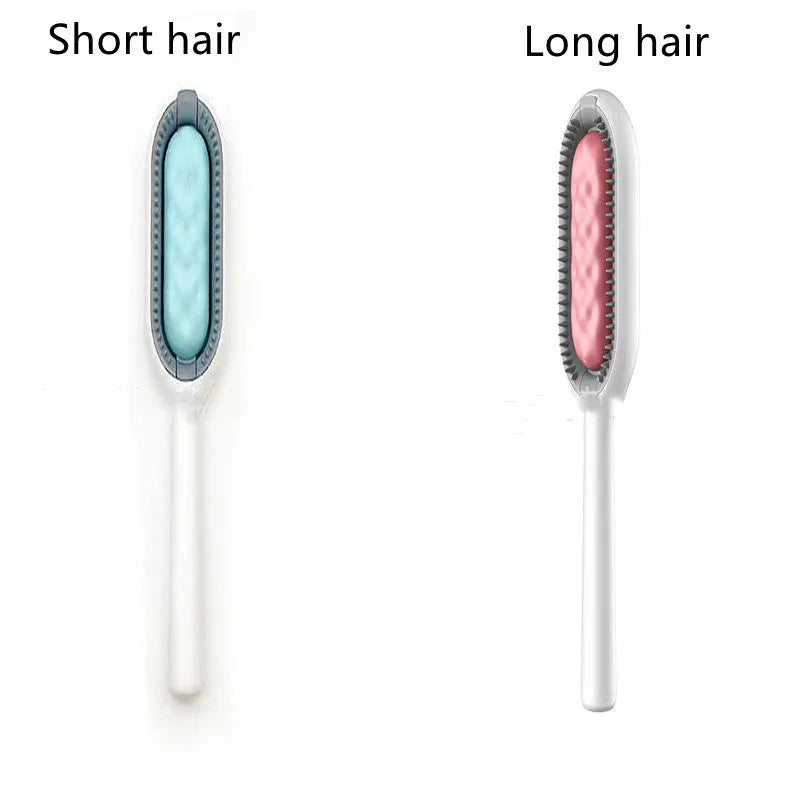 Green plastic pet hair removal comb with disposable wipes for cats and dogs