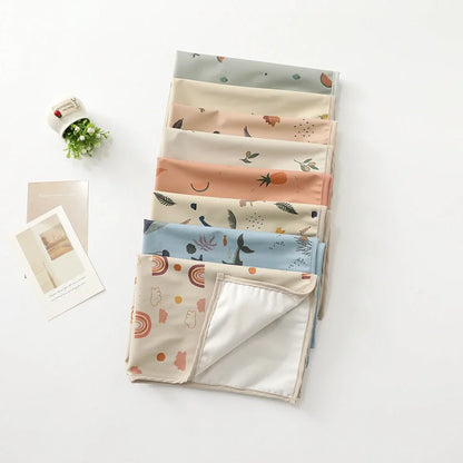 Baby Fashion waterproof washable diaper pad with animal print design in multiple size options