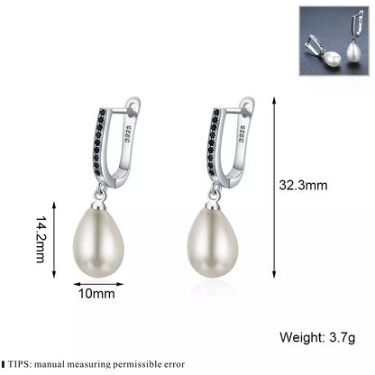 Black circle full rhinestone zircon earrings for women, elegant and affordable fashion jewelry