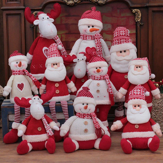 Festive Santa Claus doll with realistic details for Christmas home decor and gift-giving