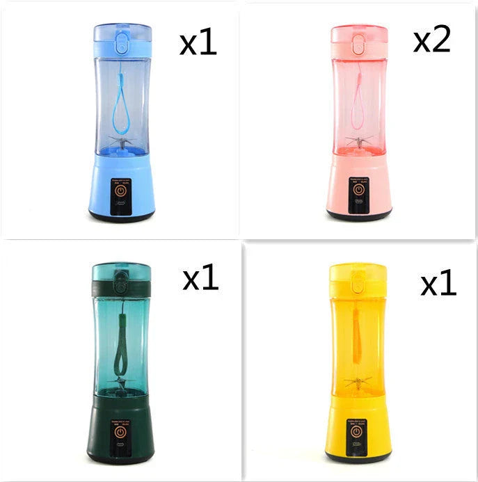 Rechargeable portable blender for making smoothies, shakes, and other on-the-go refreshments
