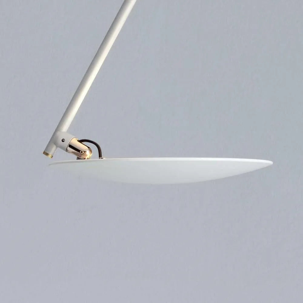 50cm iron ceiling lamp with LED warm light in white or white gold finish for room illumination