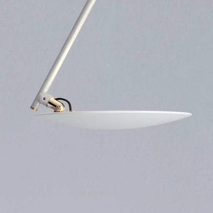50cm iron ceiling lamp with LED warm light in white or white gold finish for room illumination