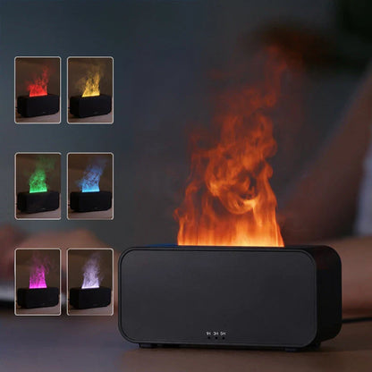 Calming aroma diffuser with flame-like mist, jellyfish-inspired smoke rings, and customizable aromatherapy for home relaxation and sleep enhancement