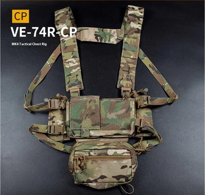 Expandable breathable chest mount vest in American Cordura fabric, available in multiple colours, one size fits all.