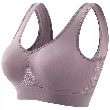 Plus Size Women's Push-up Sports Bra for Workout, Running, and Yoga