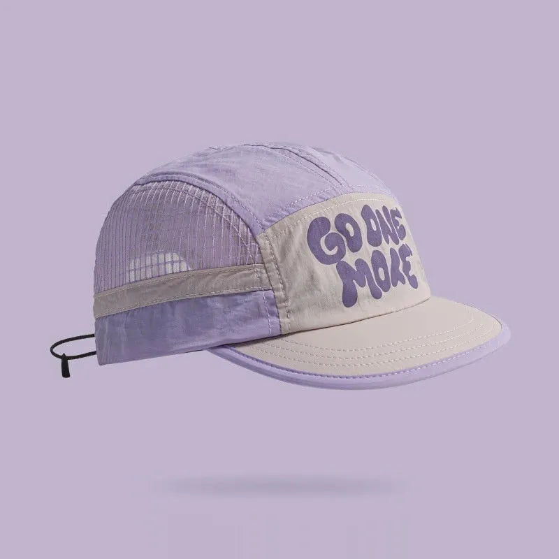 Gradient quick-drying mesh baseball cap with dome crown in summer colours