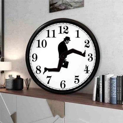 Silent European Wall Clock in black and white options for noise-free timekeeping