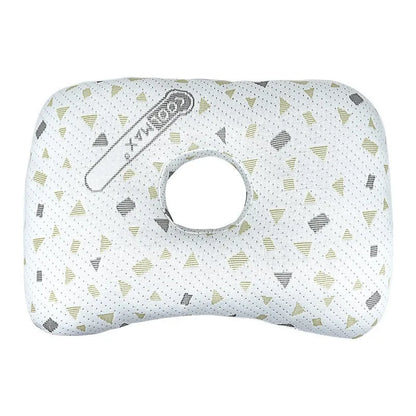Beauty salon single hole ear pillow in Boer Gray colour, measuring 39x28x6cm with polyester fibre filling