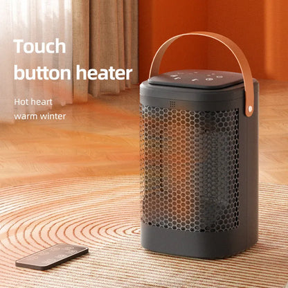 Hot and cold air heating radiator with touch screen and remote control, 157mm by 253mm size, 618 electronic model in colour