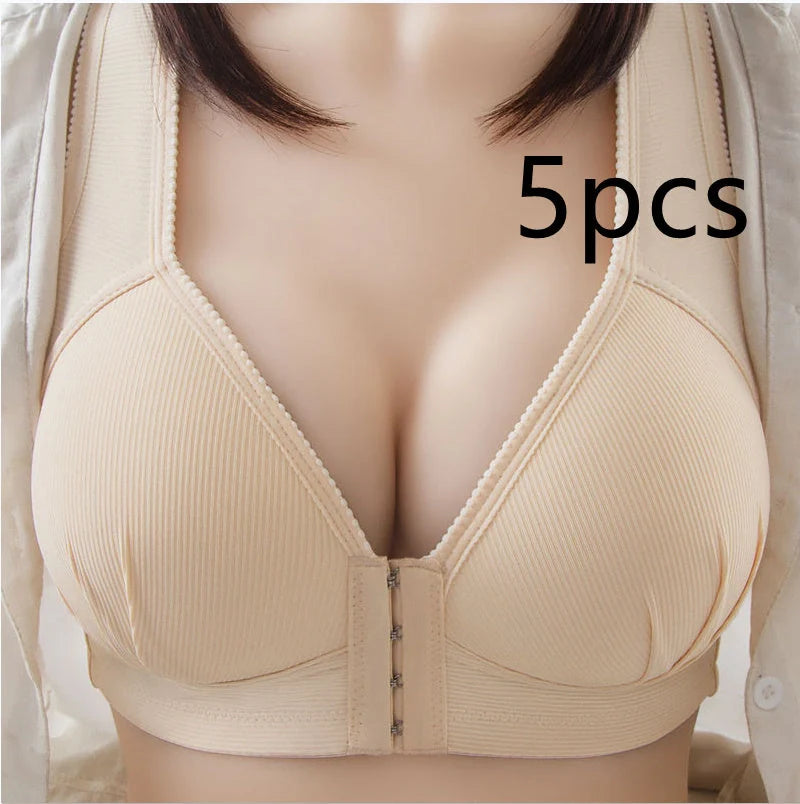 Adjustable backless push-up bra for small breasts in multiple colors