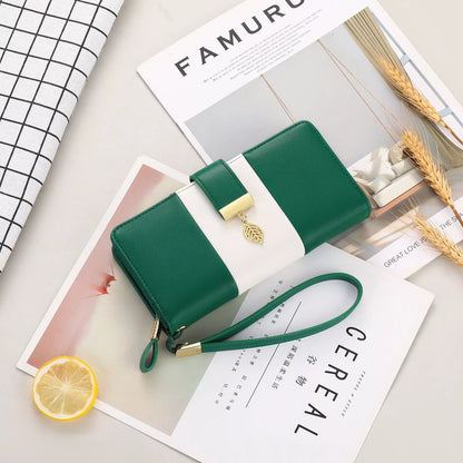 Anti-theft PU leather handbag with lock closure in various colors