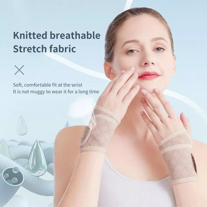 Adjustable wrist support brace for carpal tunnel and tendinitis relief in black, gray, and pink