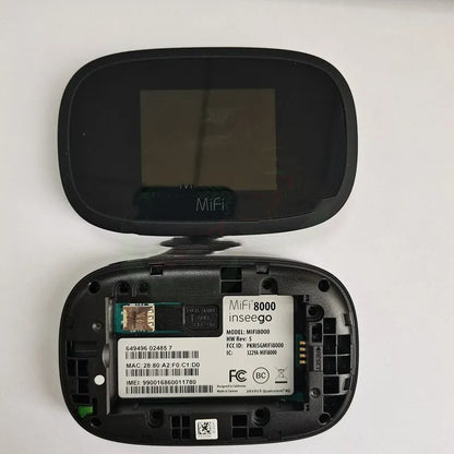 Black Full Network 4G wireless router with compact design measuring 10cm by 20cm by 3cm