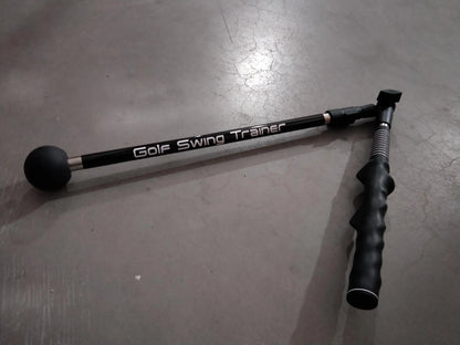 Golf Action Corrector for straight arm swing training in black and blue