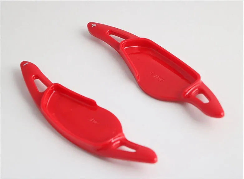 Carbon fibre pattern steering wheel paddle shifter for automotive interior modification