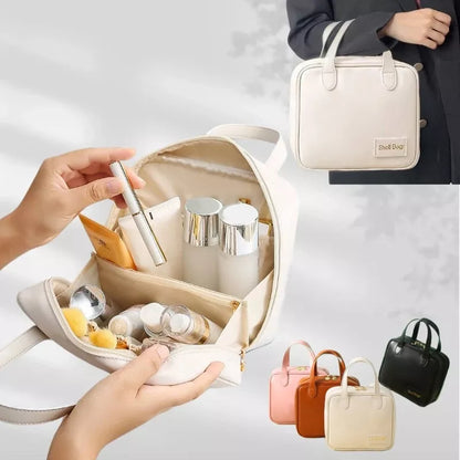 PU Large Capacity Travel Makeup Organizer in various colors
