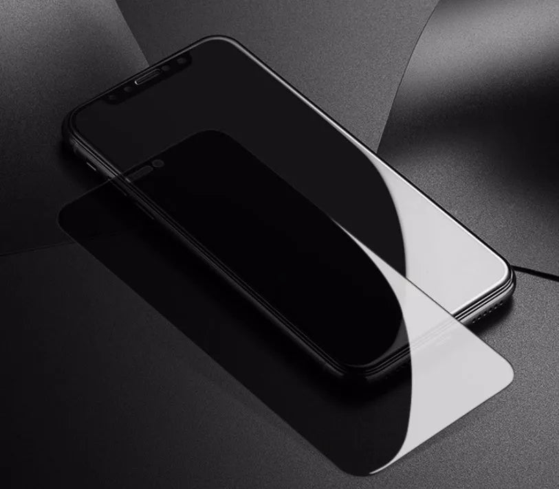 Tempered glass screen protector for iPhone with peep-proof privacy feature