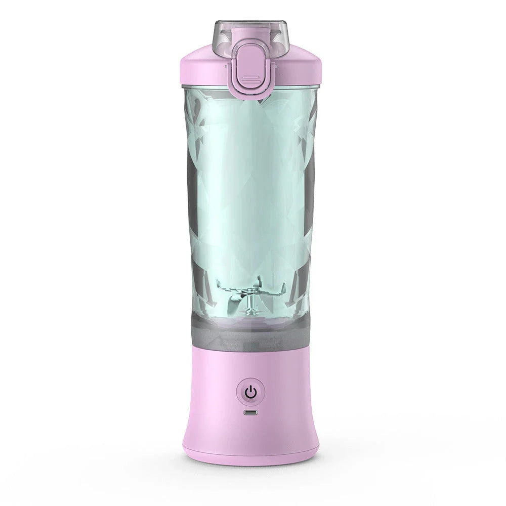 Powerful portable blender with 6-blade design for smoothies and shakes on the go