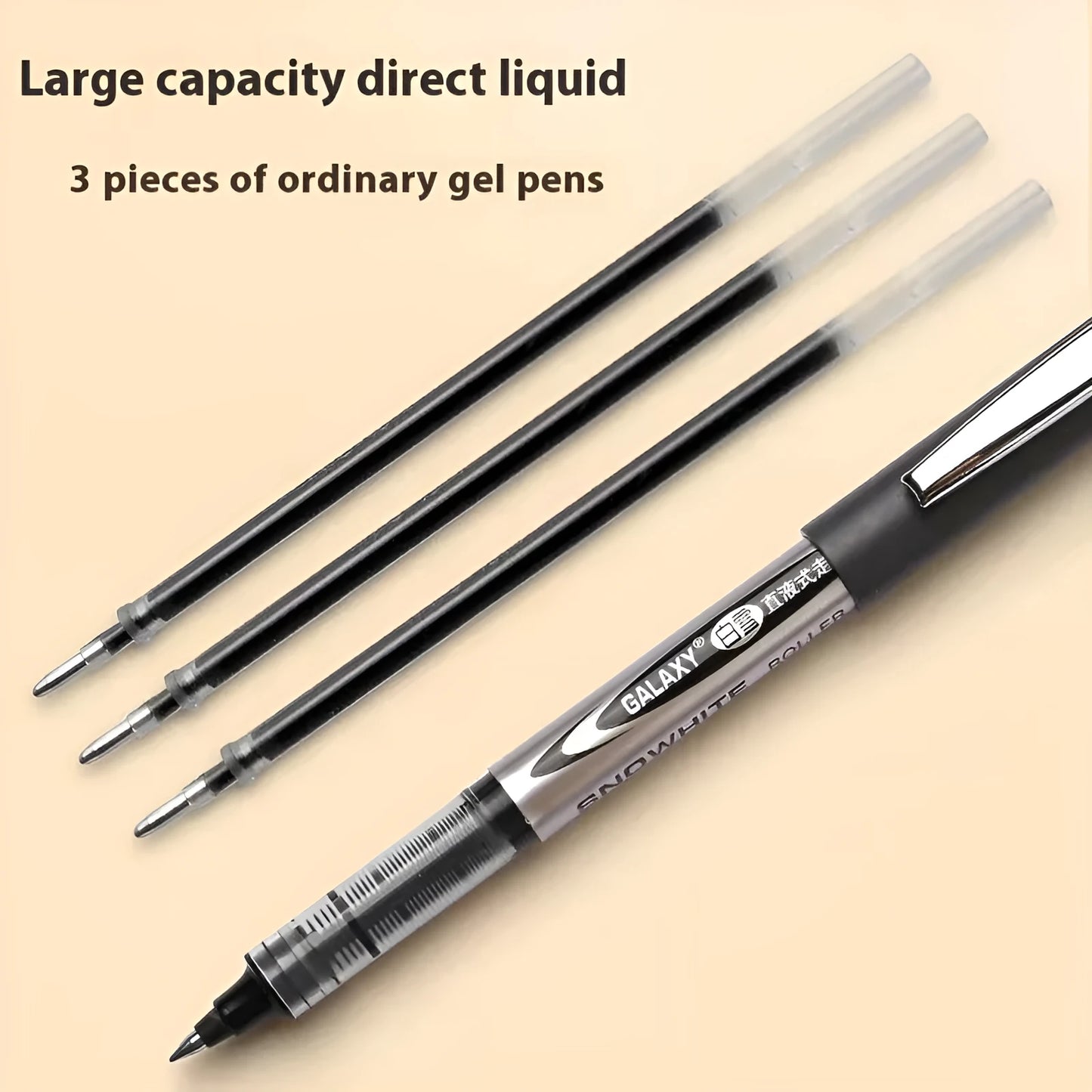 Simple Series 0.5mm water-based quick-drying signature pen in a pack of 12.