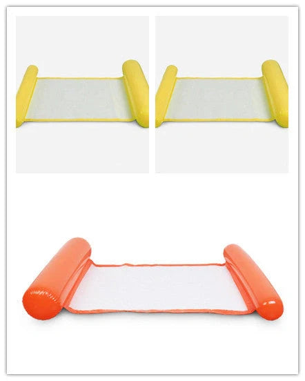 Inflatable Water Lounge Chair in pool with hammock-style design for ultimate relaxation