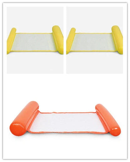 Inflatable Water Lounge Chair in pool with hammock-style design for ultimate relaxation