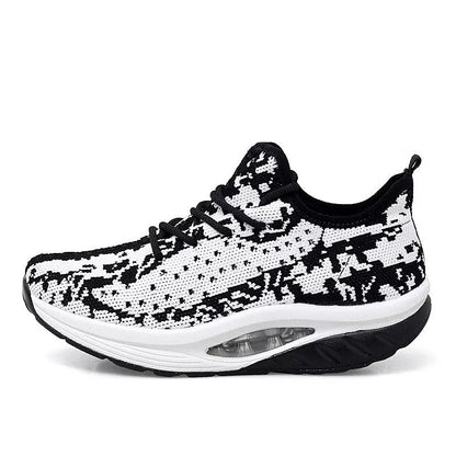 Women's breathable mesh sneakers with air cushion technology in various colors