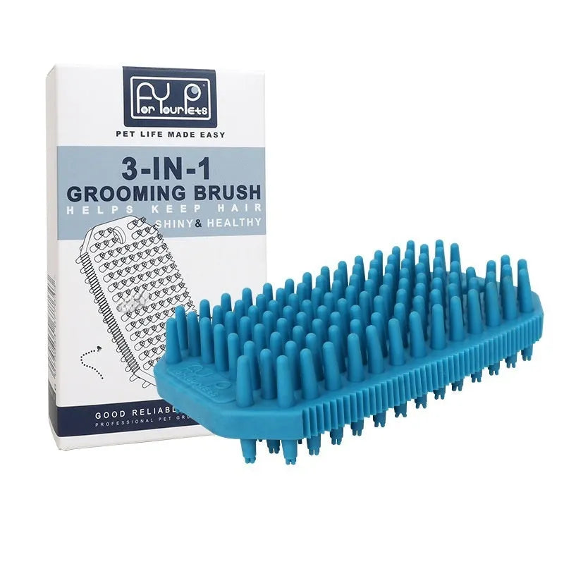 Pet bath massage comb for dogs, TPR, 7x2.9x12.1cm, wet and dry hair removal brush