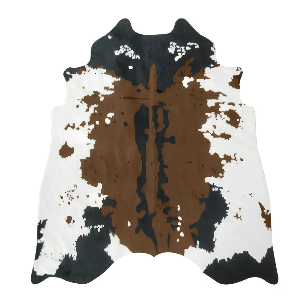 Irregular shape 140x160cm polyester bedroom carpet with non-slip backing in one of five decorative styles