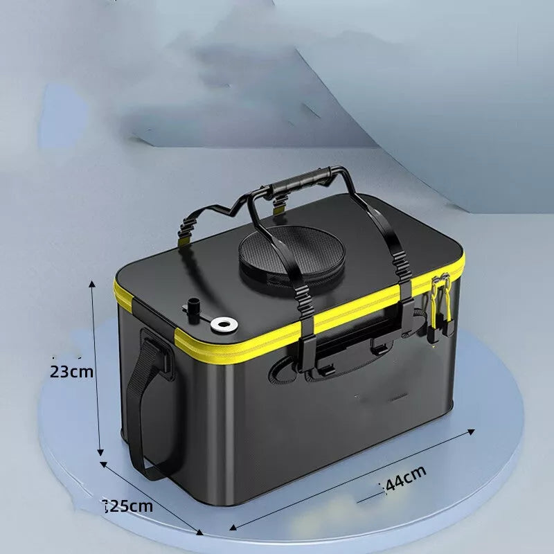 Thickened EVA Fish Protection Bucket with options for oxygen pump and multiple sizes