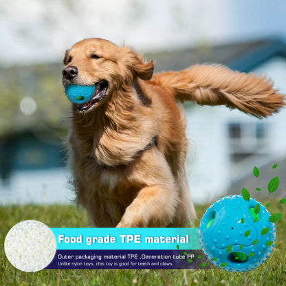 Blue Pet Squall Ball Dog Playmate Sound Relieving Toy, 12.5cm diameter