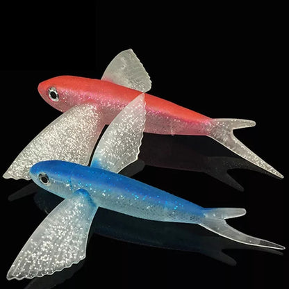 Flying Fish Soft Bait Lure for tuna fishing with realistic 3D design