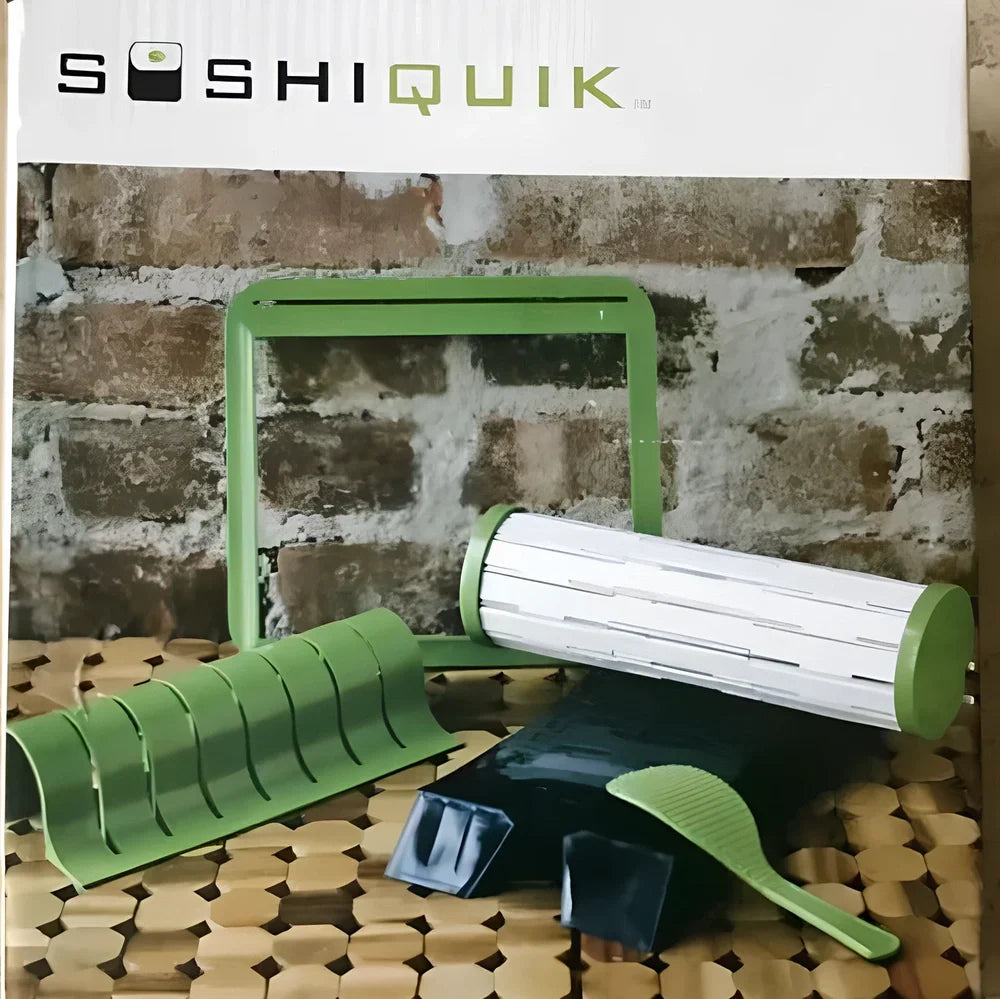 DIY sushi making machine with 11 stainless steel wires on PP plastic frame measuring 25x15cm