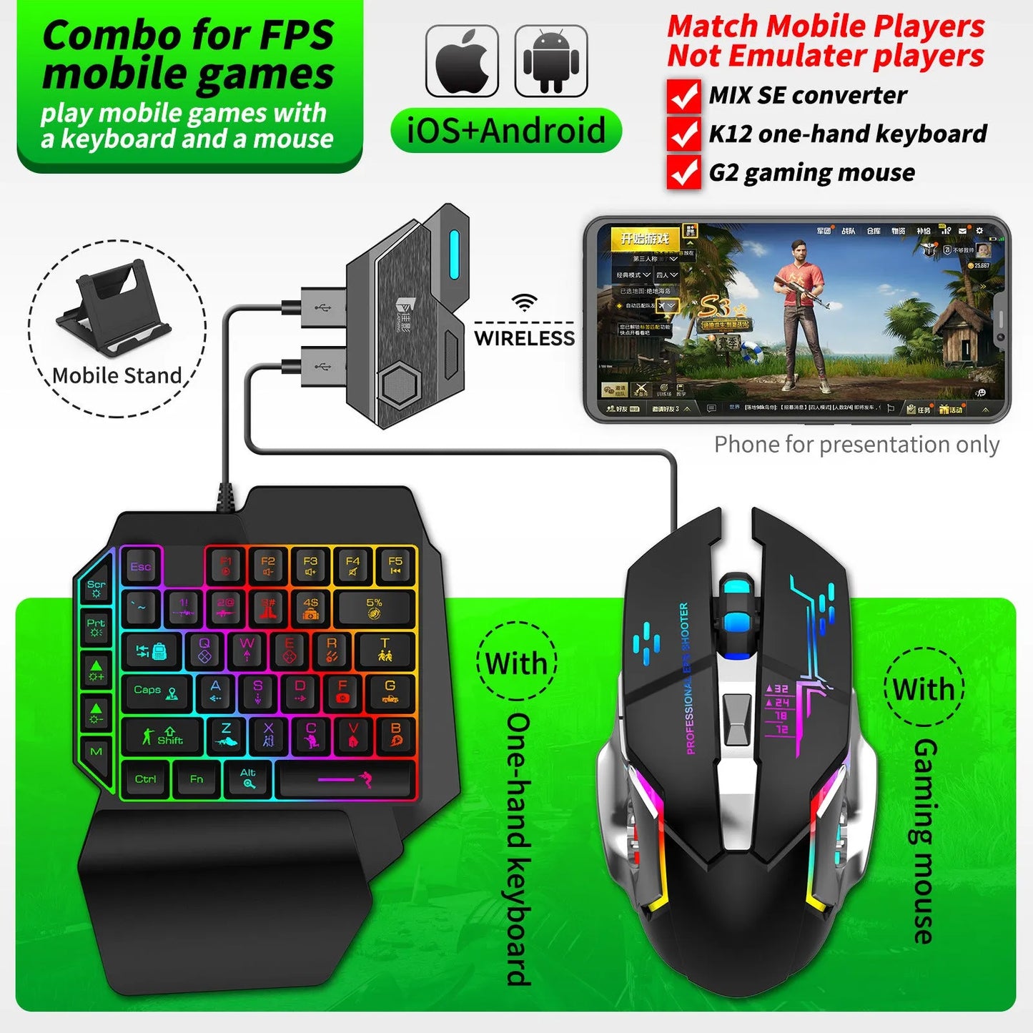 Gamwing Jiaying MIX SE ELITE Pro Chicken Throne keyboard and mouse converter for mobile gaming