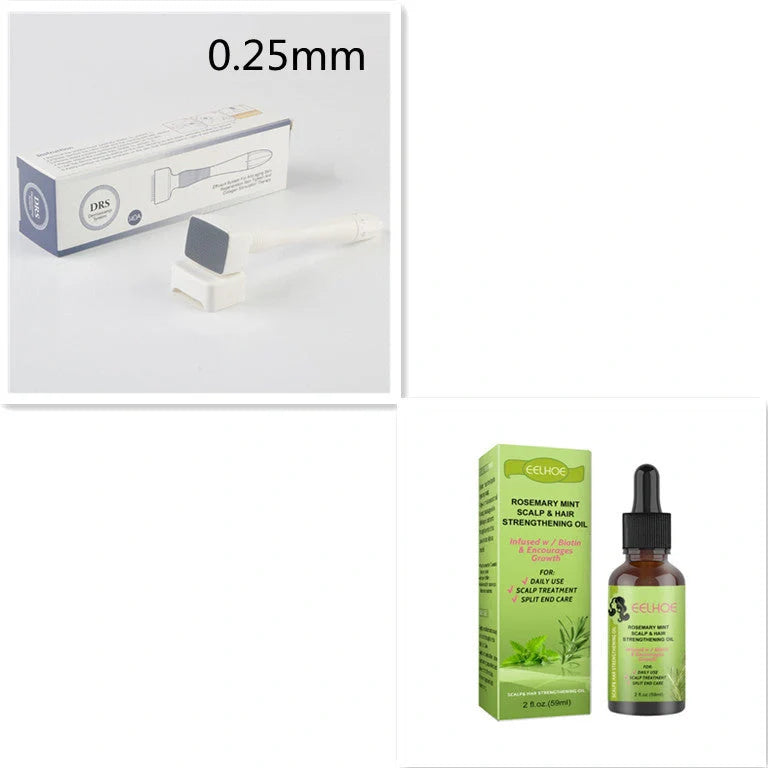 Rosemary Mint Hair Growth Oil bottle with natural ingredients for scalp massage and hair growth
