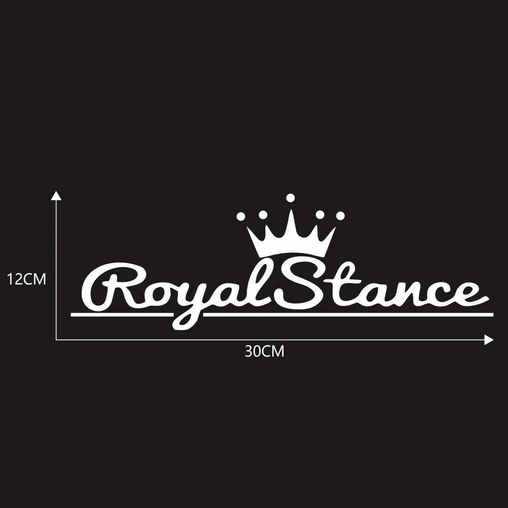 Reflective colourful crown-shaped vinyl car sticker for window or body decoration.