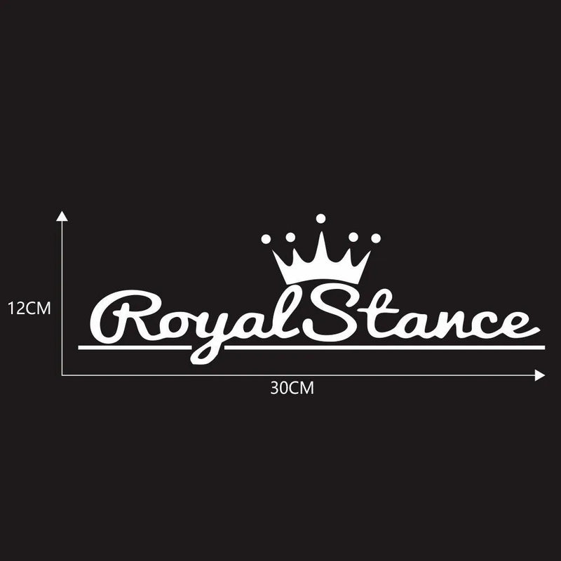 Crown car decoration sticker reflective colourful vinyl self-adhesive decal for windows bodywork personalised car accessory 30 x 12 cm