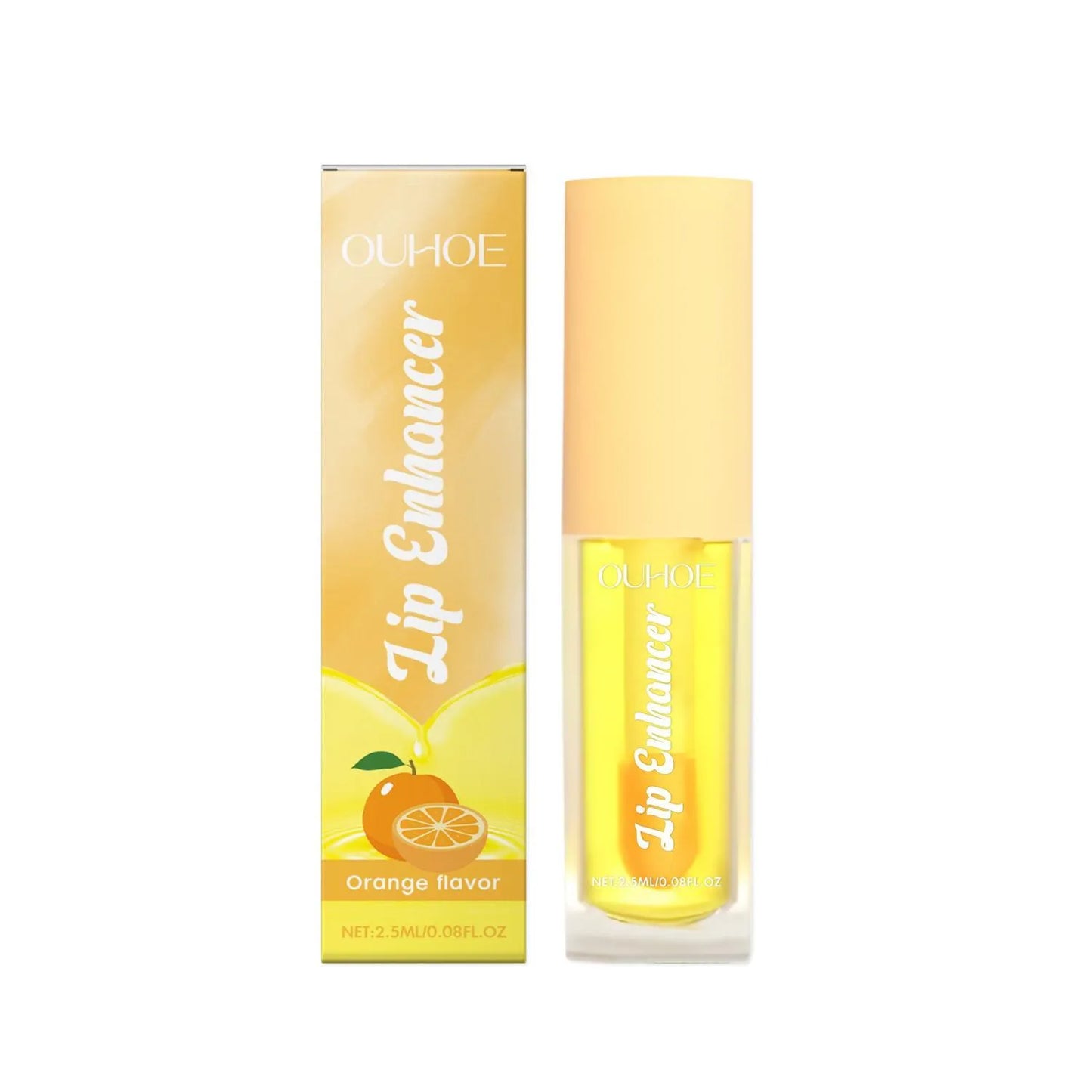 Green apple flavour moisturising lip oil bottle with plant oil blend.