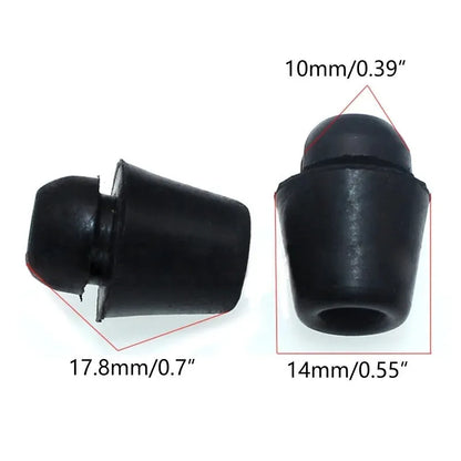 Ten X16 coloured rubber automobile buckle shock absorption clips for vehicle machine covers and trunks