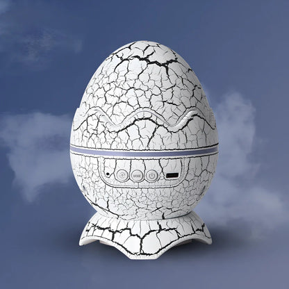 LED dinosaur egg projection lamp showing galaxy patterns with 12×14mm dimensions and multiple colour options