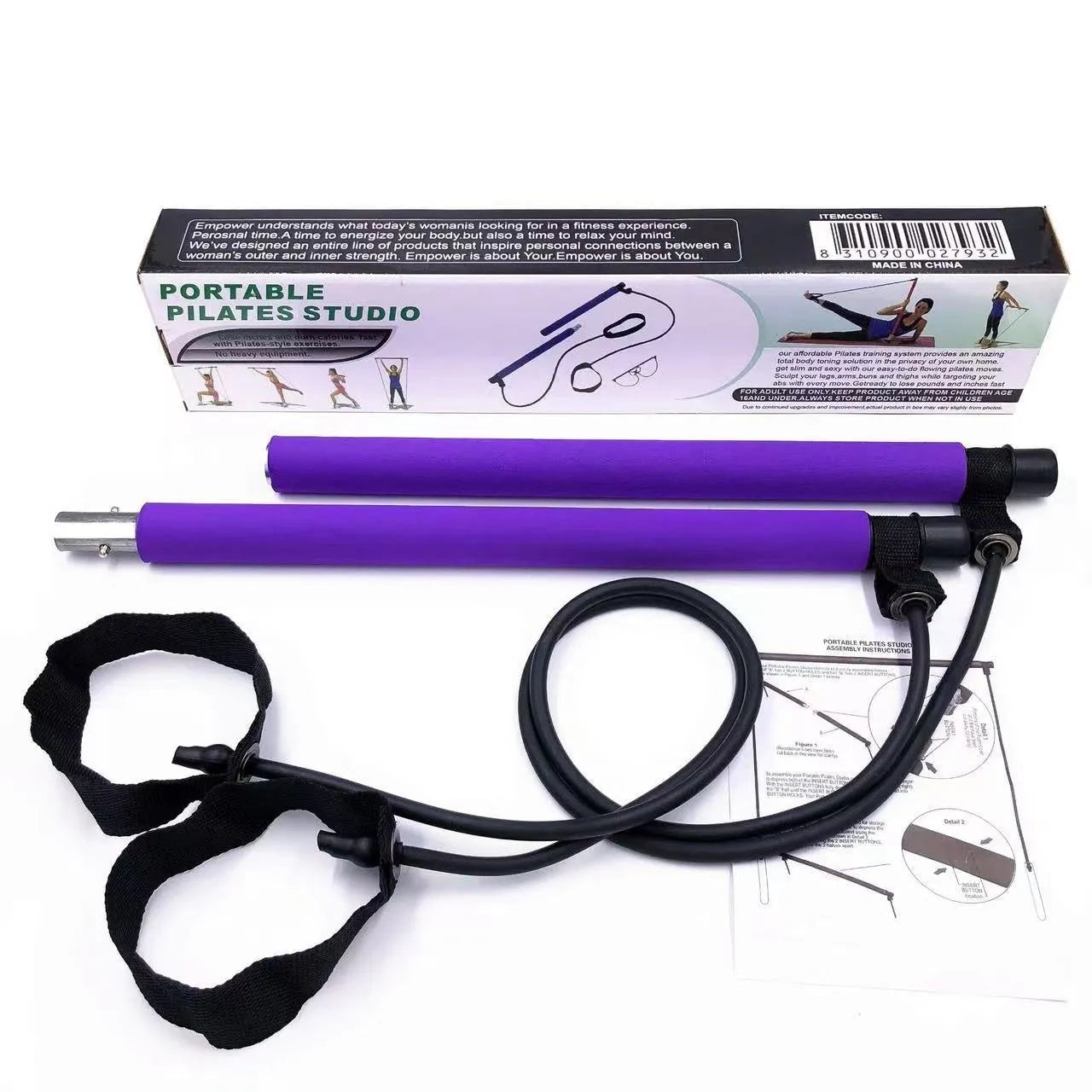 Adjustable hip training pulling rope for yoga and fitness exercises in choice of colours