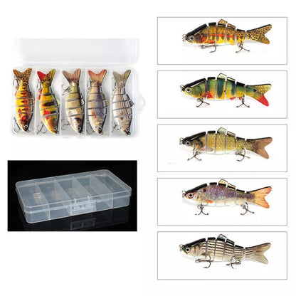 Plastic bait fish with high-strength hooks for effective fishing