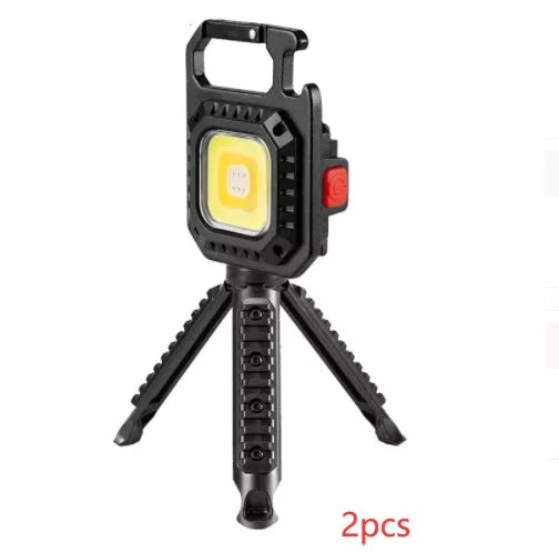 Multifunctional mini keychain light with 30W power and tools