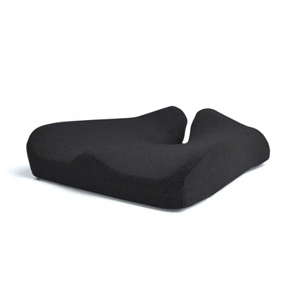 Memory foam ergonomic chair cushion in gray or black for car and office use