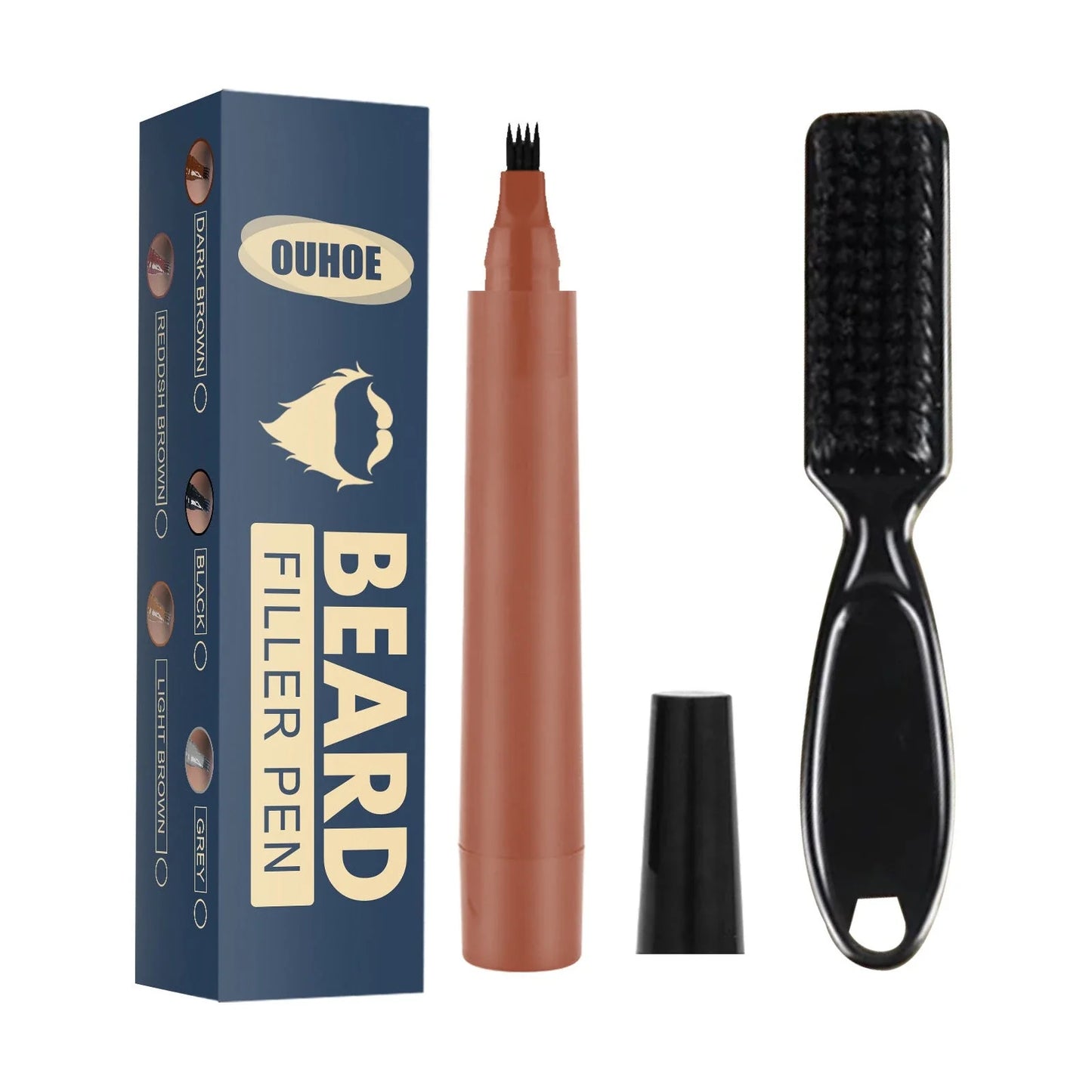 Premium beard pencil for flawless facial hair styling and filling in patchy, thin beards