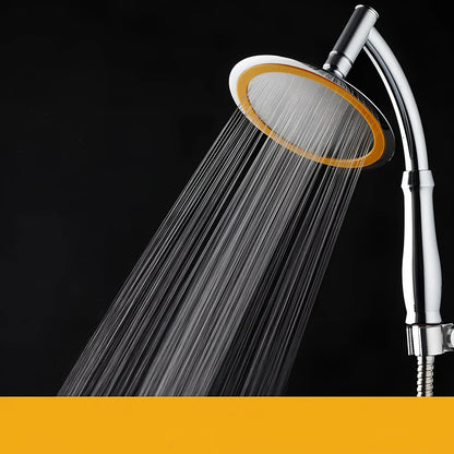 6-inch diameter pressurised shower head with universal UK fittings and ABS plastic construction