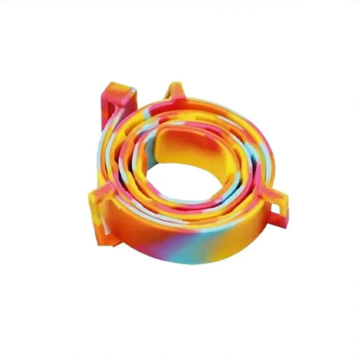 Flea and anti-lice cat flea preventing ring pet in vitro insect repellent collar for dogs and cats available in 38cm cat-boxed style and 62cm dog-boxed style with plastic construction and rainbow design