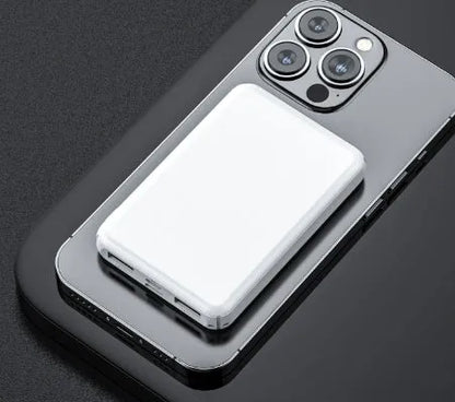 Black electric heating vest power bank with PC shell measuring 97x64x14mm